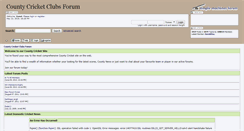 Desktop Screenshot of countycricketclubs.co.uk