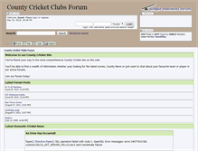 Tablet Screenshot of countycricketclubs.co.uk